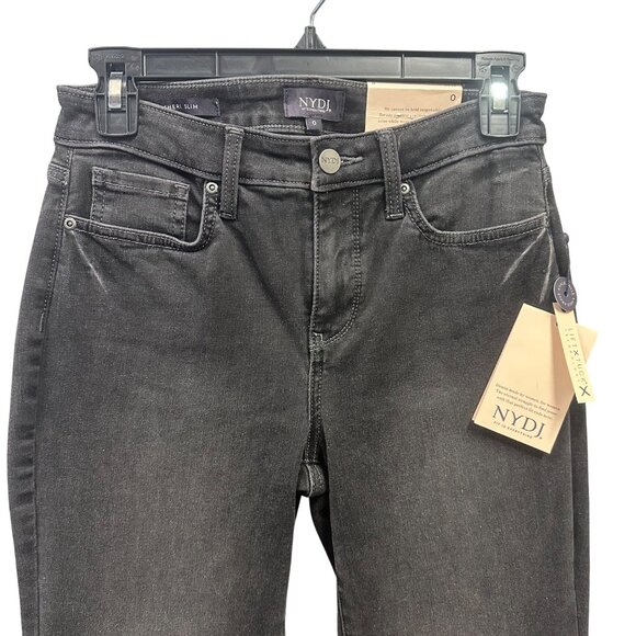 NYDJ Womens Mid Rise Sheri Slim Fit Ankle Stretch Denim Jeans Remington Size 0 - Picture 3 of 10